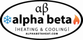 alpha beta logo black color