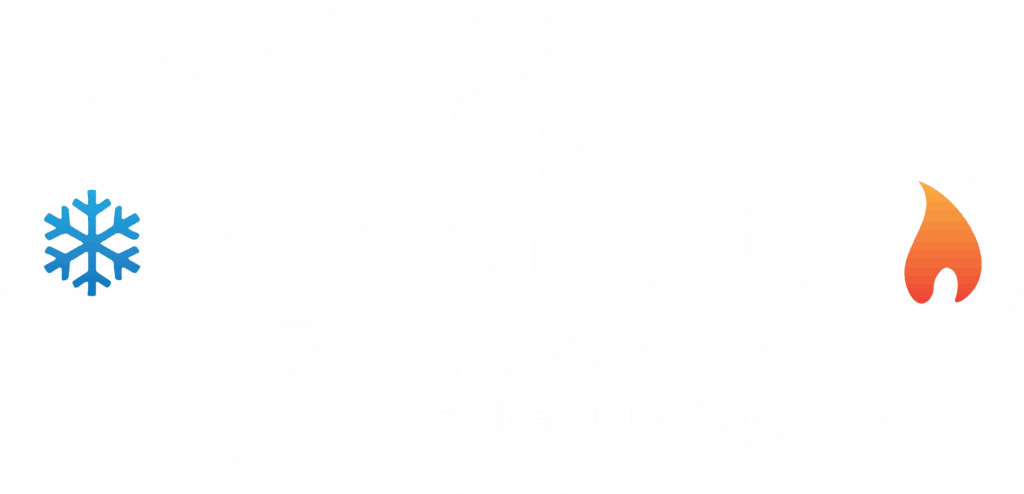 alpha beta logo white color